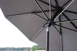 Sonnenschirm Lightning – Ø270 cm in wahlweise Schwarz oder Grau
