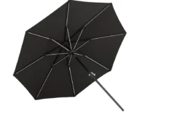 Sonnenschirm Lightning – Ø270 cm in wahlweise Schwarz oder Grau