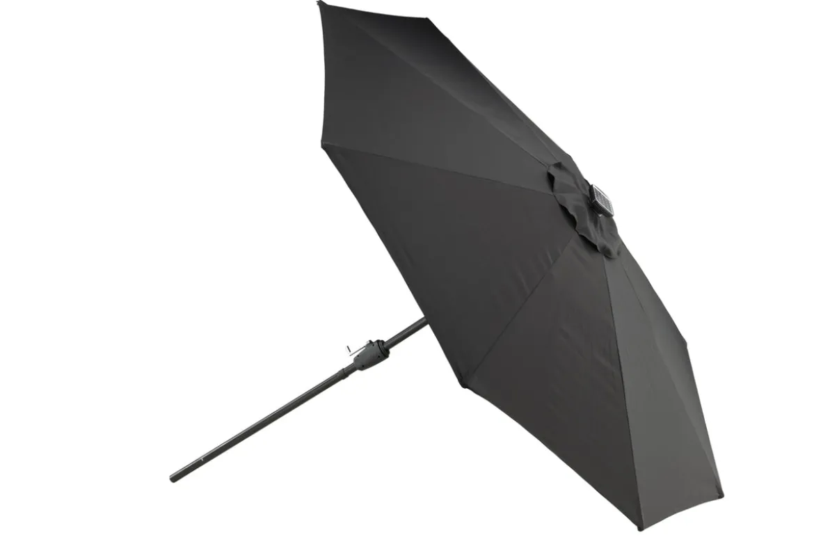 Sonnenschirm Lightning – Ø270 cm in wahlweise Schwarz oder Grau