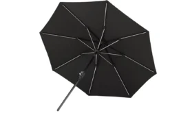 Sonnenschirm Lightning – Ø270 cm in wahlweise Schwarz oder Grau