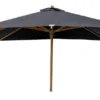 Sonnenschirm Narula – Ø300 cm in schwarzer quadratischer Form