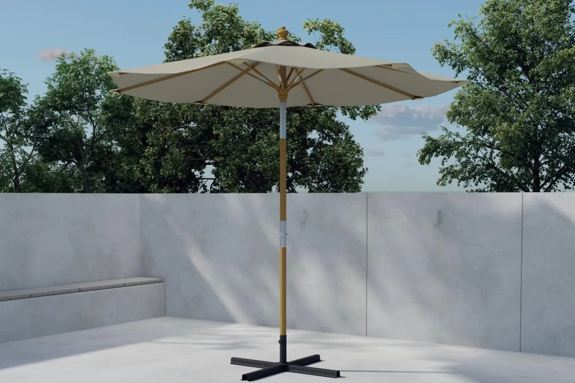 Sonnenschirm Solara – Ø270 cm in der Farbe Beige