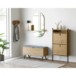 Spiegel Barco mit Ablage – Funktion & Design im Eichen-Look
