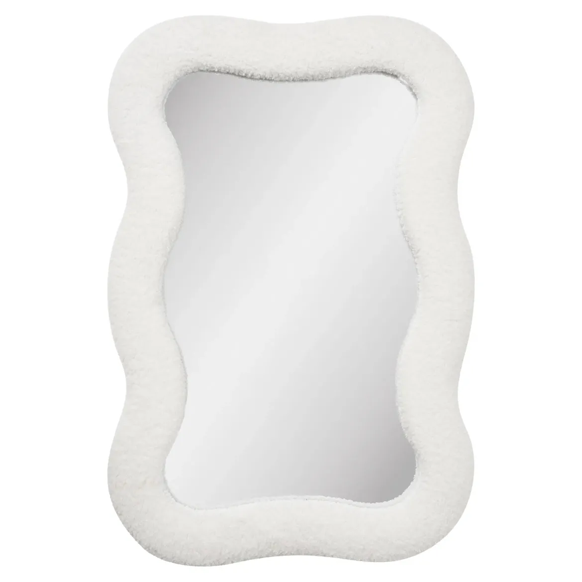 Spiegel Fiorenzo – Teddy-Design in Weiß