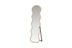 Spiegel Lina - Wellenförmig in Beige für Schlafzimmer & Flur