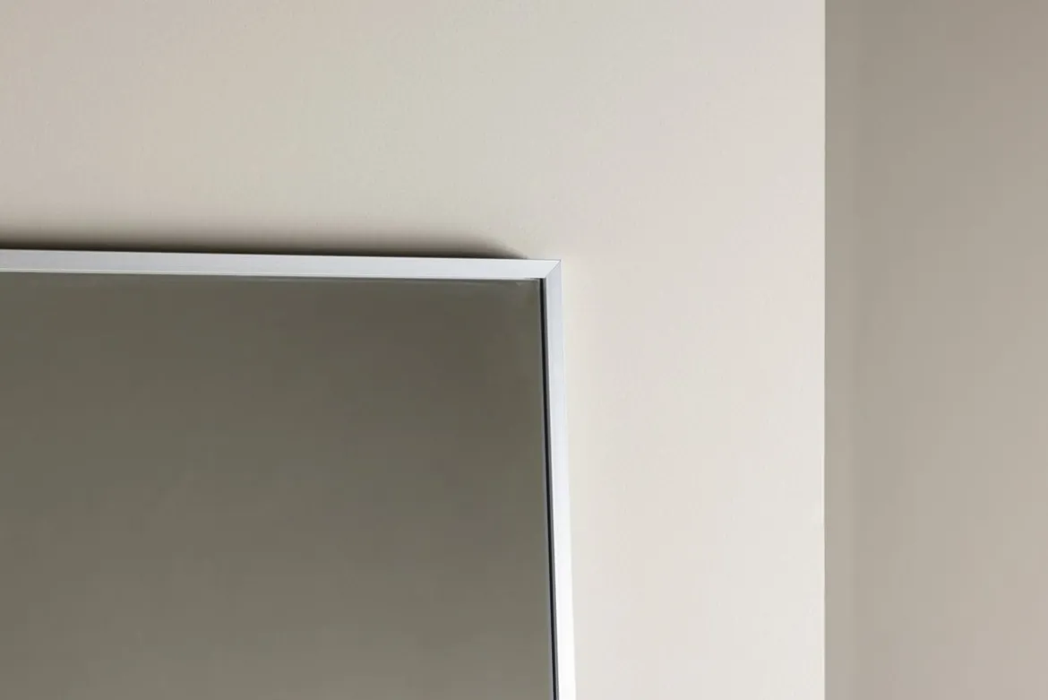 Spiegel Morini – mit Aluminiumrahmen in Beige oder Silber