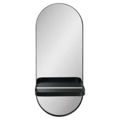 Spiegel Tavaro – Ovale Form mit Metallablage