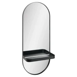 Spiegel Tavaro – Ovale Form mit Metallablage