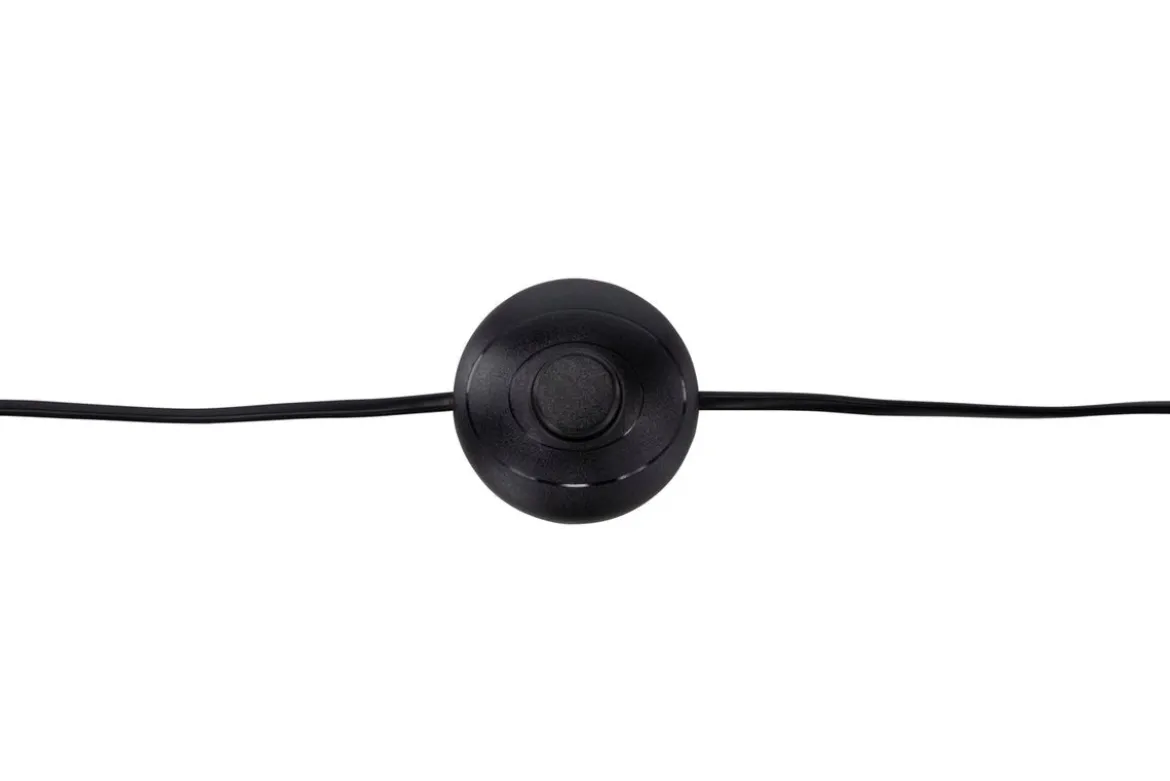 Stehlampe „Diana“ – Schwarzes Gestell mit Rattan Lampenschirm