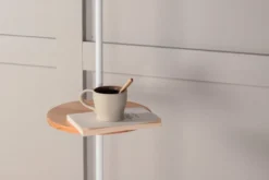 Stehlampe „Lienz“ – Sanftes Beige mit Reliefoberfläche