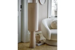 Stehlampe Madrid – Leinen in Natur