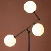 Stehlampe „Novera“ – Dreiflammige Designerlampe in Schwarz (Höhe 160 cm)