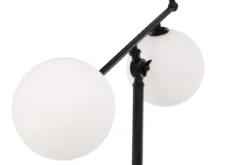 Stehlampe „Novera“ – Dreiflammige Designerlampe in Schwarz (Höhe 160 cm)