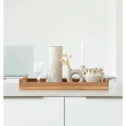 Tablett „Arvani“ – Rechteckiges Teak-Design