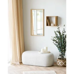 Tablett „Calva“ – Dekoratives Tablett aus Zement in Beige