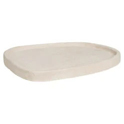 Tablett „Calva“ – Dekoratives Tablett aus Zement in Beige