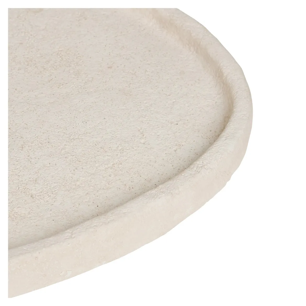 Tablett „Calva“ – Dekoratives Tablett aus Zement in Beige