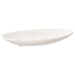 Tablett „Nayra“ – Weißes Keramik-Design