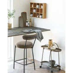 Tablett-Set „Arden“ – Stahl in Braun, 2er-Set