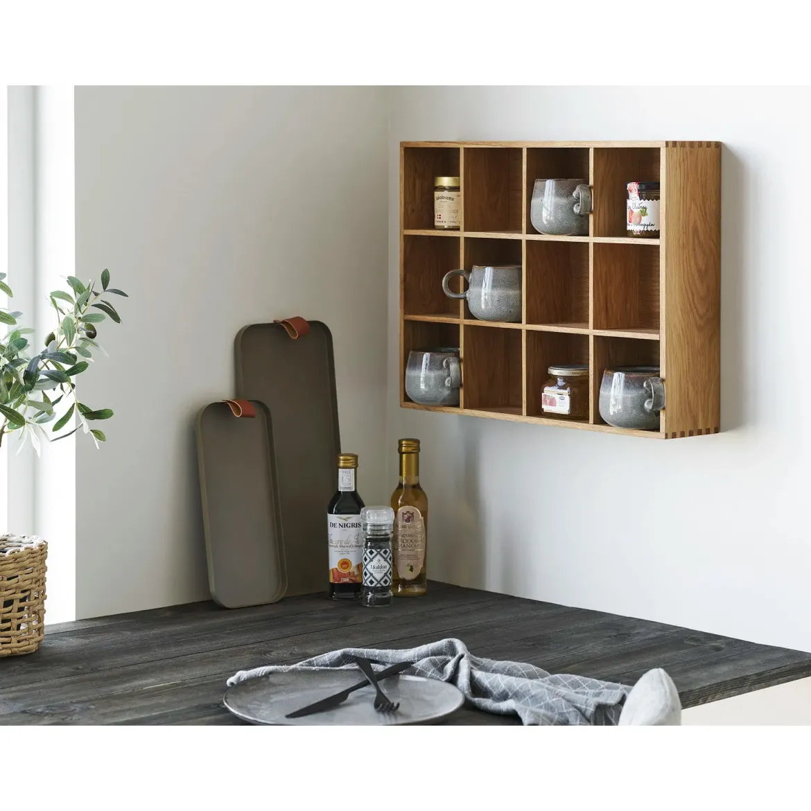 Tablett-Set „Arden“ – Stahl in Braun, 2er-Set