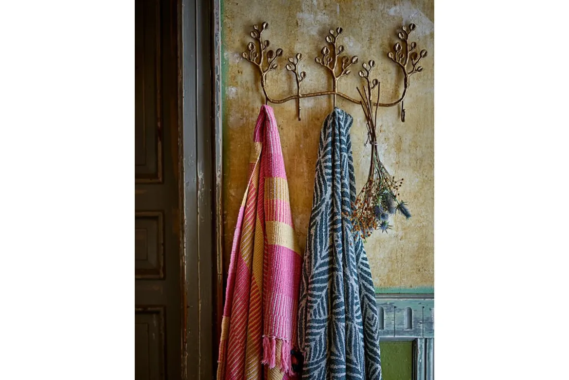Tagesdecke Elani – Streifenmuster in Rosa und Gelb