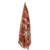 Tagesdecke Marona – Batikmuster in warmem Braun