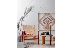 Tagesdecke Marona – Batikmuster in warmem Braun