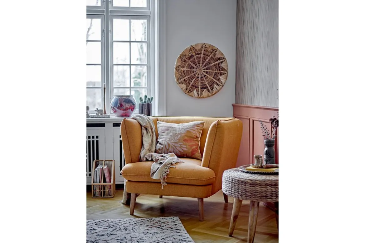 Tagesdecke Romy – Tie-Dye-Design in Gelb
