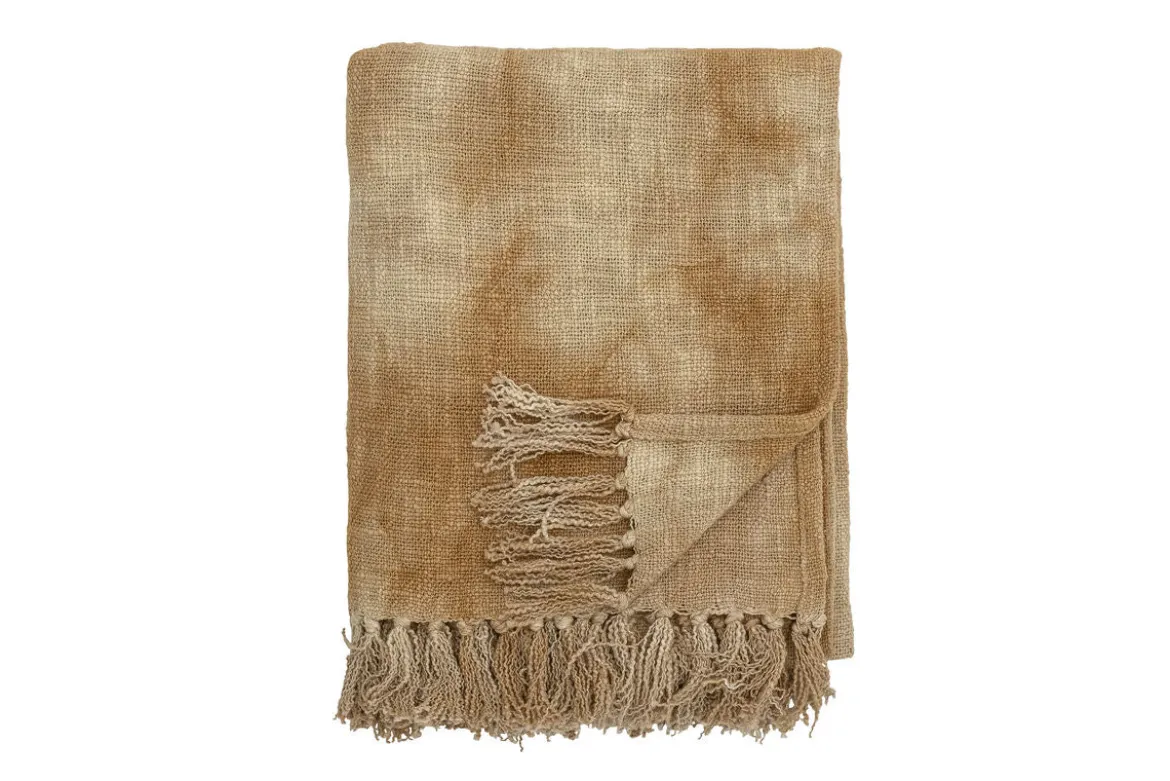 Tagesdecke Romy – Tie-Dye-Design in Gelb