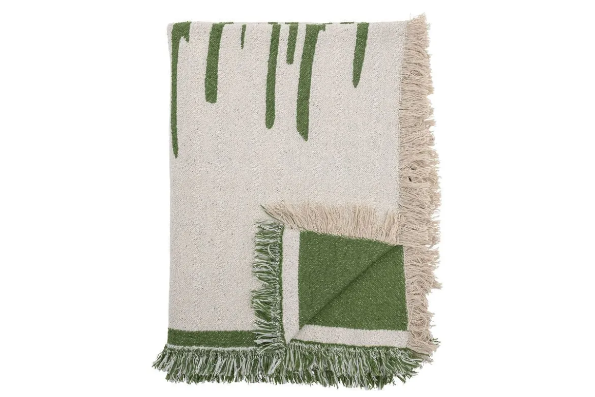 Tagesdecke Vireo – Wendbares Muster aus recycelter Baumwolle