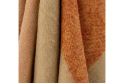 Tagesdecke Widi – Zweifarbiger Look in Braun mit Fransen