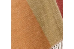 Tagesdecke Widi – Zweifarbiger Look in Braun mit Fransen
