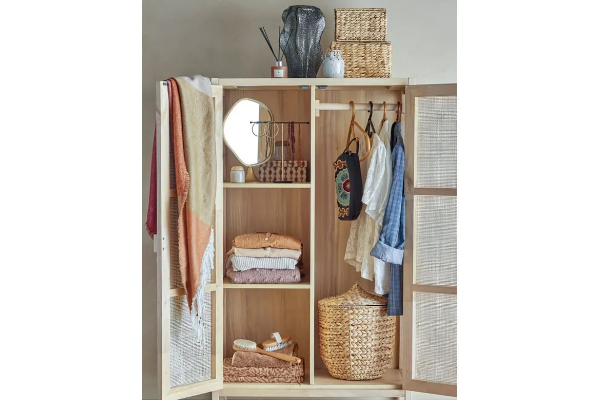 Tagesdecke Widi – Zweifarbiger Look in Braun mit Fransen