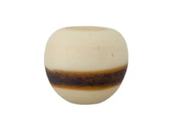 Teelichthalter Stonto – aus Glas mit sandgestrahlter Oberfläche