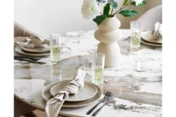 Teller Keldira – aus Steingut gefertigt in beige (4er Set)