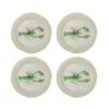 Teller-Set Lobio – Steingut mit handgemaltem Hummermotiv (4er-Set)