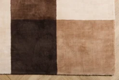 Teppich Adel – mit Karomuster aus Viskose