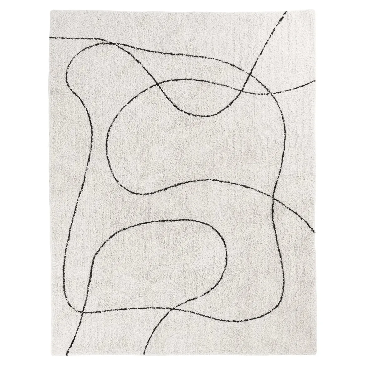 Teppich Arenzo – Moderner Baumwollteppich mit abstraktem Muster, 200x300 cm