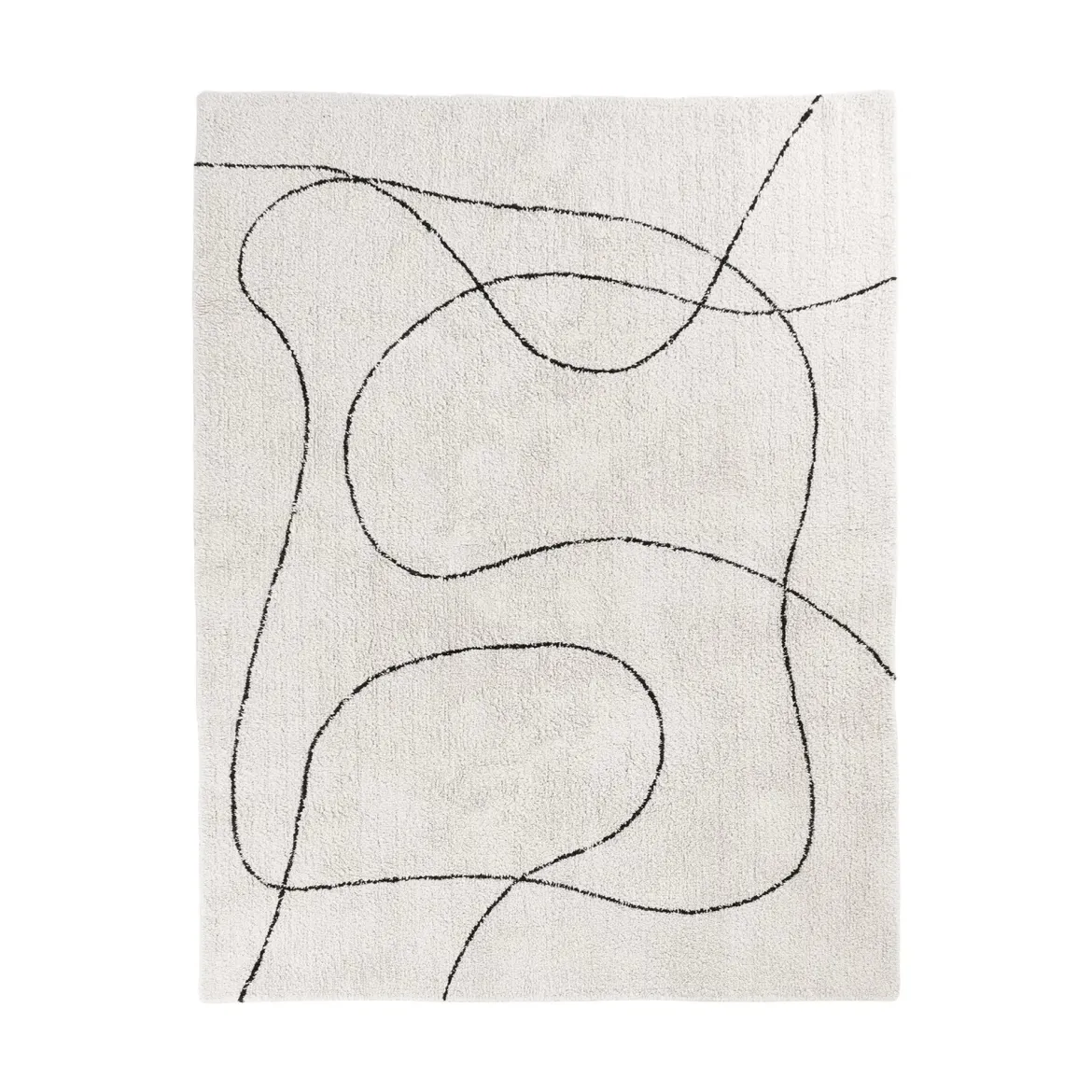 Teppich Arenzo – Moderner Baumwollteppich mit abstraktem Muster, 160x230 cm