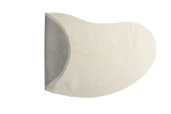 Teppich Caelen – ovale Form in Schwarz & Weiß aus Baumwolle