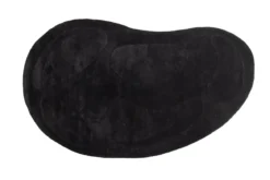 Teppich Caelen – ovale Form in Schwarz & Weiß aus Baumwolle