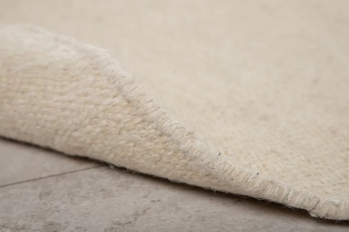 Teppich Edi – in Grau oder Beige aus Wolle & Baumwolle