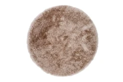 Teppich Elviana – Ø 200 cm in Beige aus Polyester