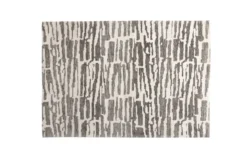 Teppich Inara – in Beige oder Grau aus Polyester & Baumwolle
