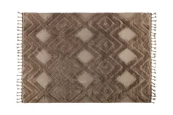 Teppich Lora – mit Fransen aus Wolle