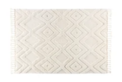 Teppich Lora – mit Fransen aus Wolle
