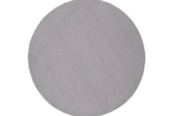 Teppich Lunor – rund in Grau aus Polyester