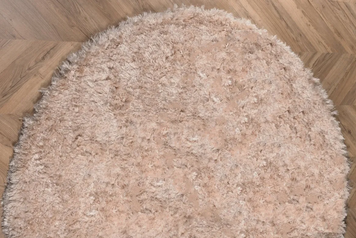 Teppich Nassa – runder Hochflor aus Polyester
