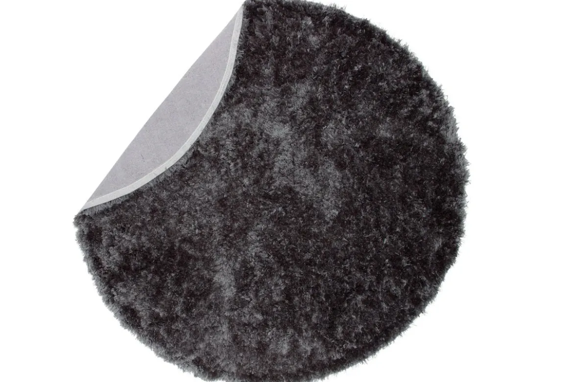 Teppich Nassa – runder Hochflor aus Polyester