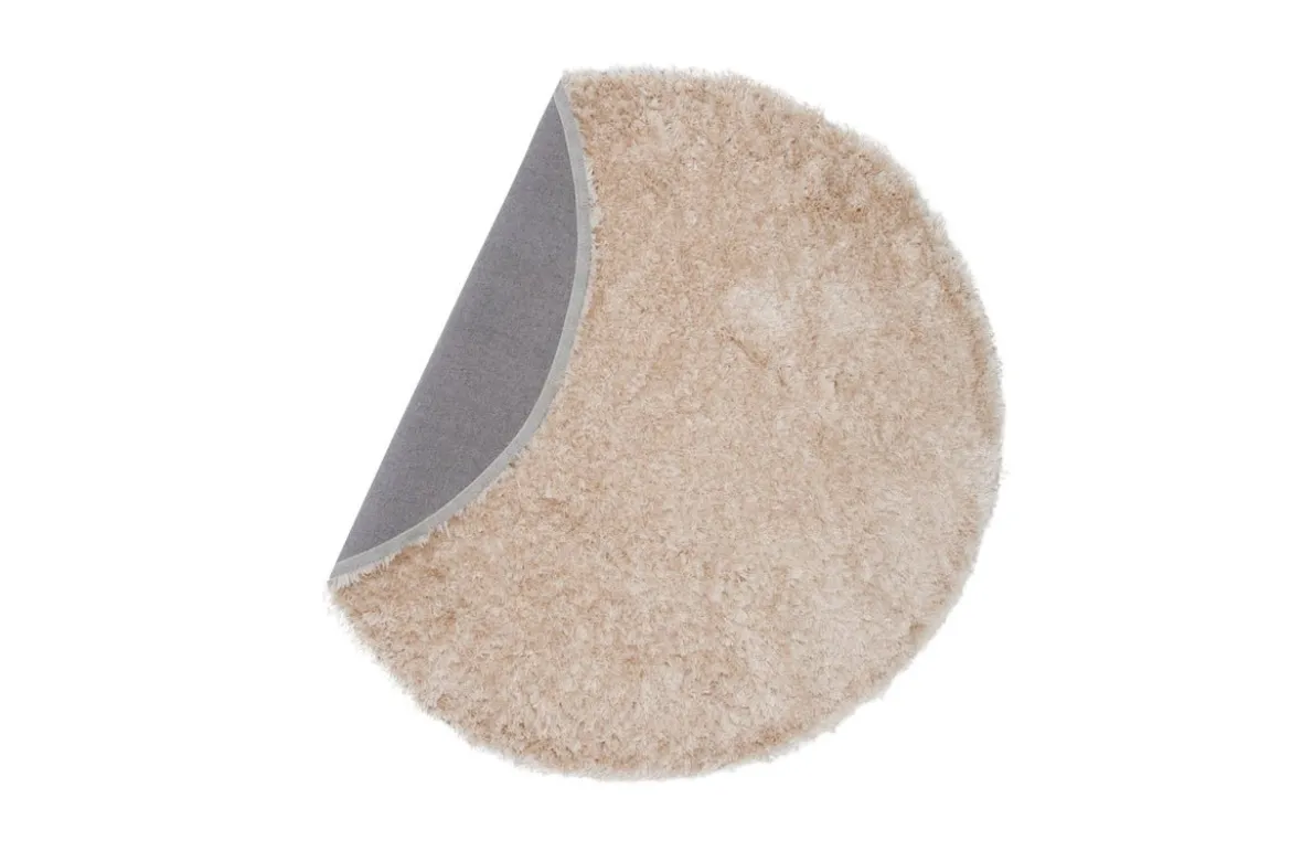 Teppich Nassa – runder Hochflor aus Polyester